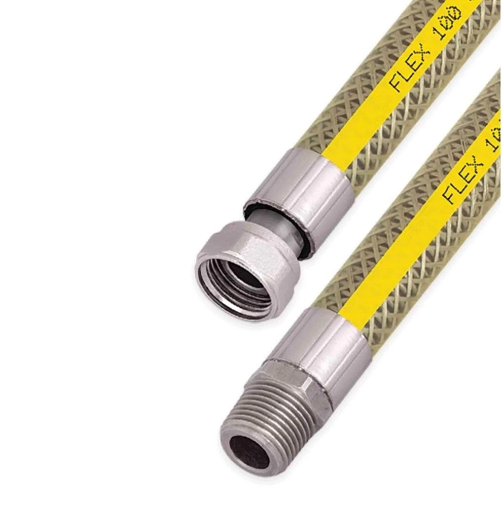 Ocak Fırın Doğalgaz Bağlantı Fleksi Extra Korumalı Hortum 0.75 Cm ( Lisinya )