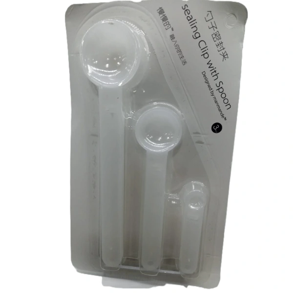 Ölçme Kaşıklı Poşet Klipsi 3'lü Paket ( Lisinya ) Ölçme Kaşıklı Poşet Klipsi 3'lü Paket ( Lisinya )