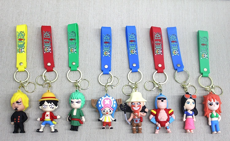 One Piece  Karakterler Silikon Anahtarlık ( Lisinya )
