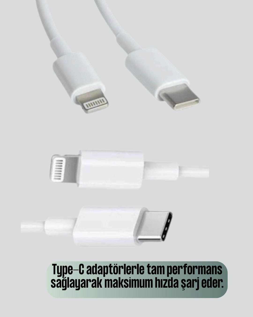 Orijinal Kalite 30w Type-c Lightning Hızlı Şarj Kablosu – 1.2m Dayanıklı ( Lisinya )