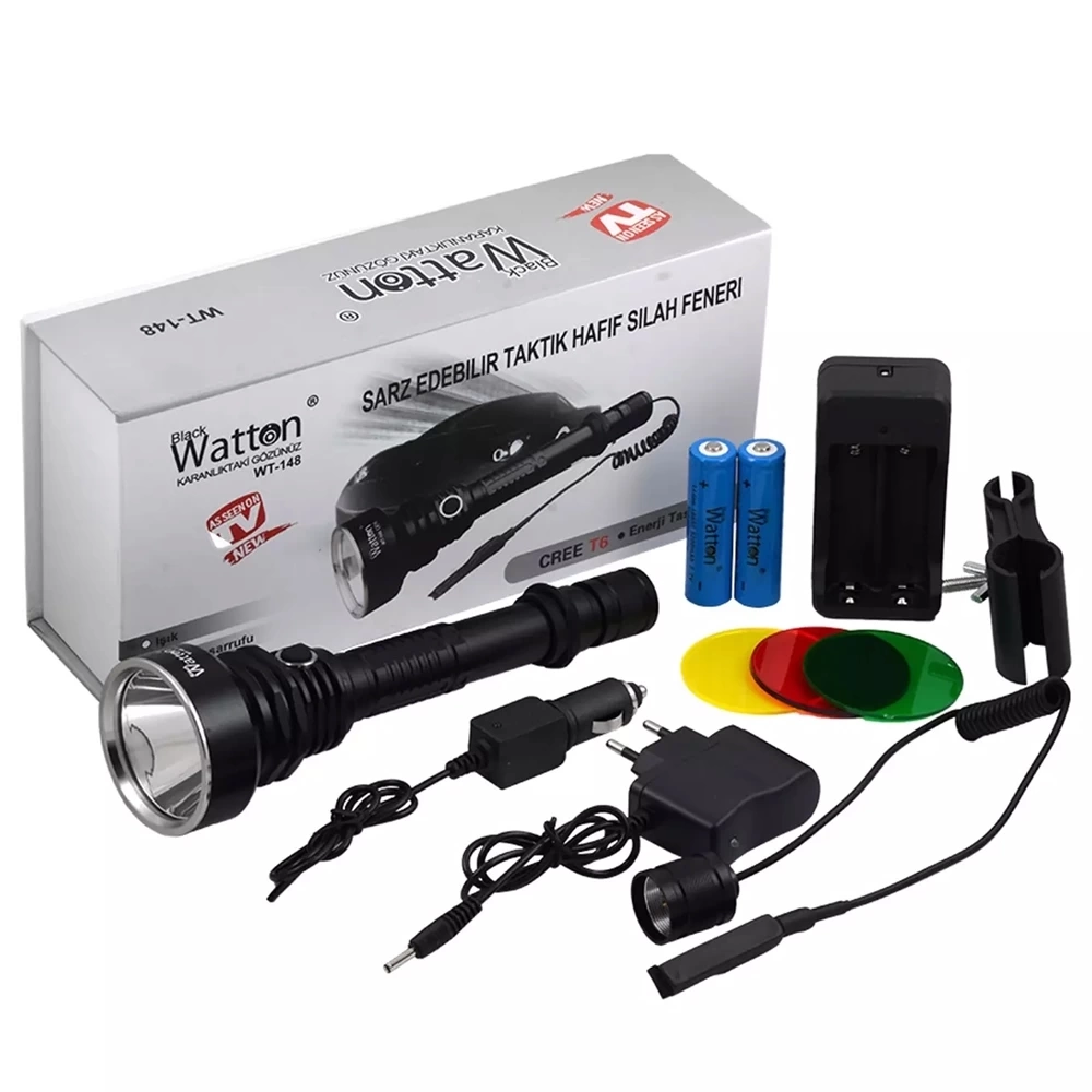Orjinal 800 Lümen Tx6 Özel Avcı Feneri  Wt-148 ( Lisinya )