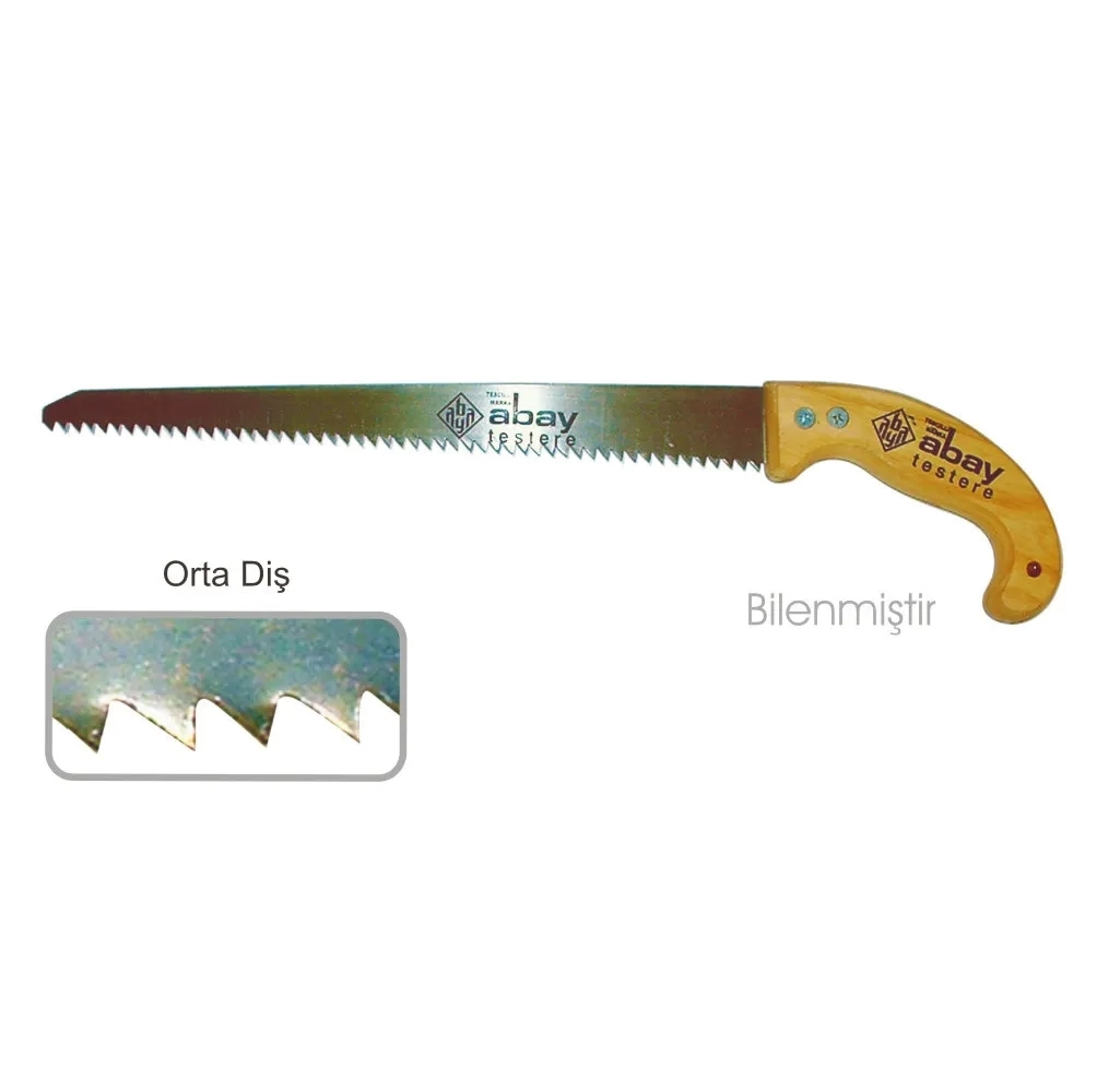 Orta Diş Bağ Testere 35 Cm - Ahşap Sap ( Lisinya ) Orta Diş Bağ Testere 35 Cm - Ahşap Sap ( Lisinya )