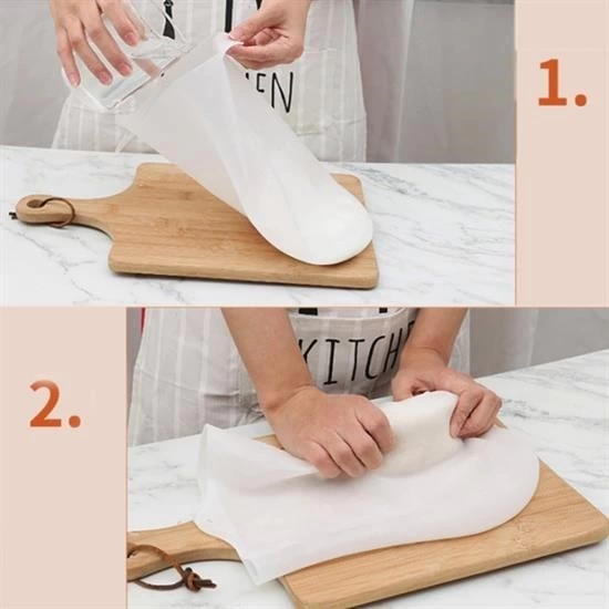Orta Hamur Torbası Silikon Şeffaf Hamur Yoğurma Torbası Ekmek Makarna Mantı Hamuru Kolay Yo ( Lisinya ) Orta Hamur Torbası Silikon Şeffaf Hamur Yoğurma Torbası Ekmek Makarna Mantı Hamuru Kolay Yo ( Lisinya )