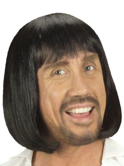 Ortaçağ Peruğu Kısa Siyah ( Lisinya ) Ortaçağ Peruğu Kısa Siyah ( Lisinya )