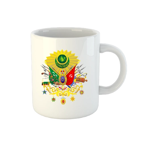 Osmanlı Armalı Kupa Bardak ( Lisinya )