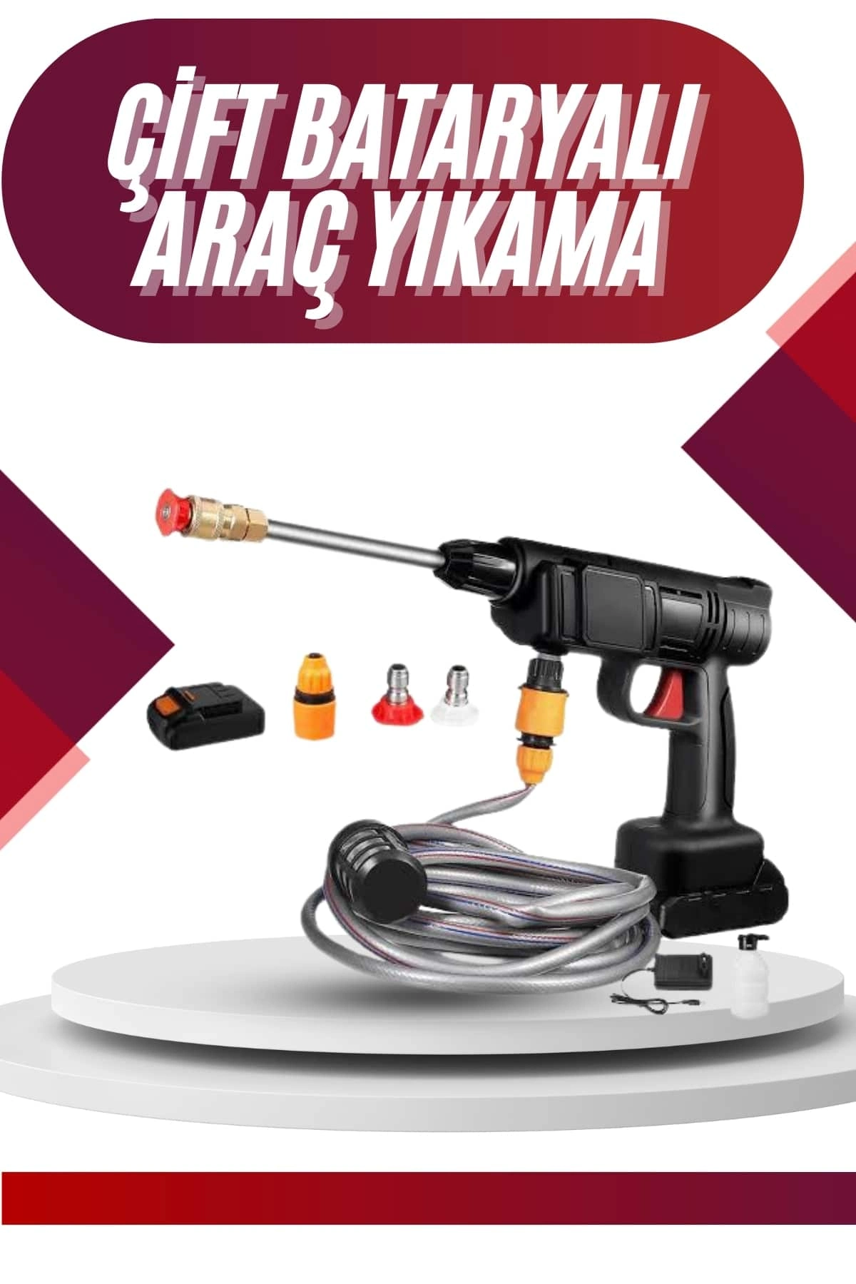 Oto Araba Yıkama Şarjlı Ve Yüksek Basınçlı Oto Yıkama Ve Sulama Tabancası ( Lisinya ) Oto Araba Yıkama Şarjlı Ve Yüksek Basınçlı Oto Yıkama Ve Sulama Tabancası ( Lisinya )