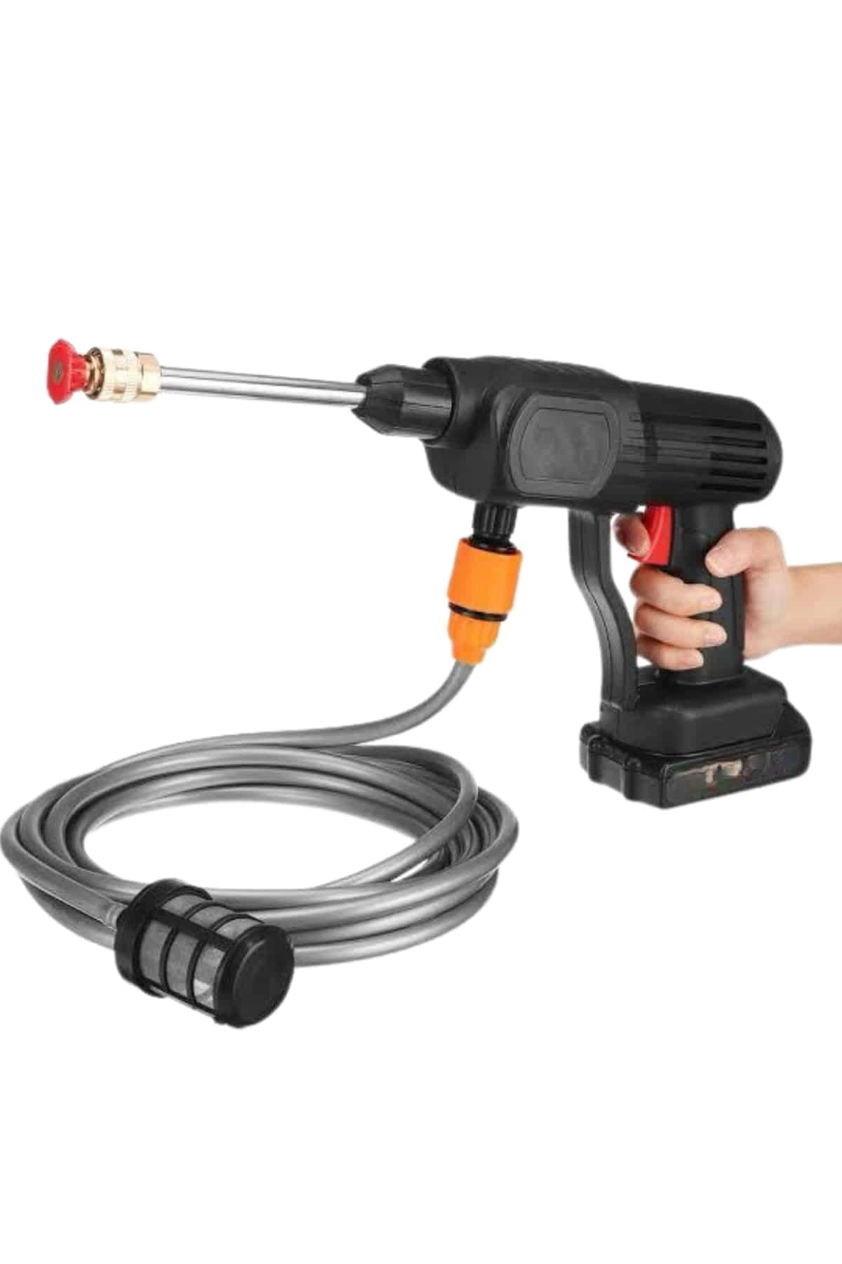 Oto Araba Yıkama Şarjlı Ve Yüksek Basınçlı Oto Yıkama Ve Sulama Tabancası ( Lisinya )