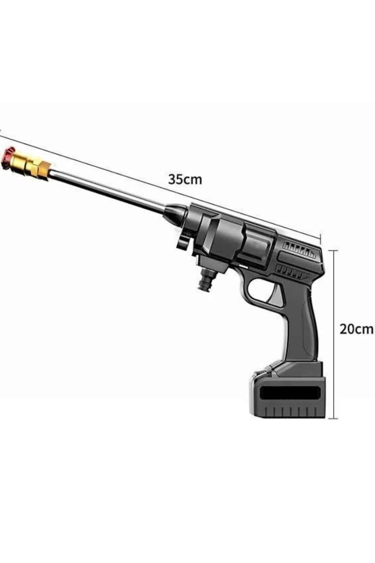 Oto Araba Yıkama Şarjlı Ve Yüksek Basınçlı Oto Yıkama Ve Sulama Tabancası ( Lisinya )