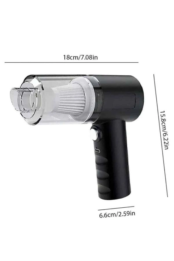 Oto Araç Ev Taşınabilir El Tipi Süpürge Mini Araç Süpürgesi Vakumlu ( Lisinya )