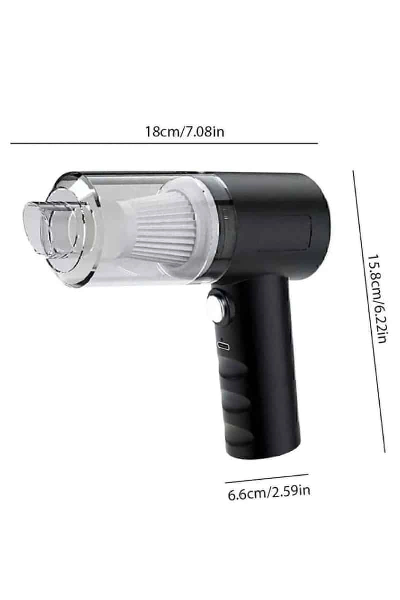 Oto Araç Ev Taşınabilir El Tipi Süpürge Mini Araç Süpürgesi Vakumlu ( Lisinya )