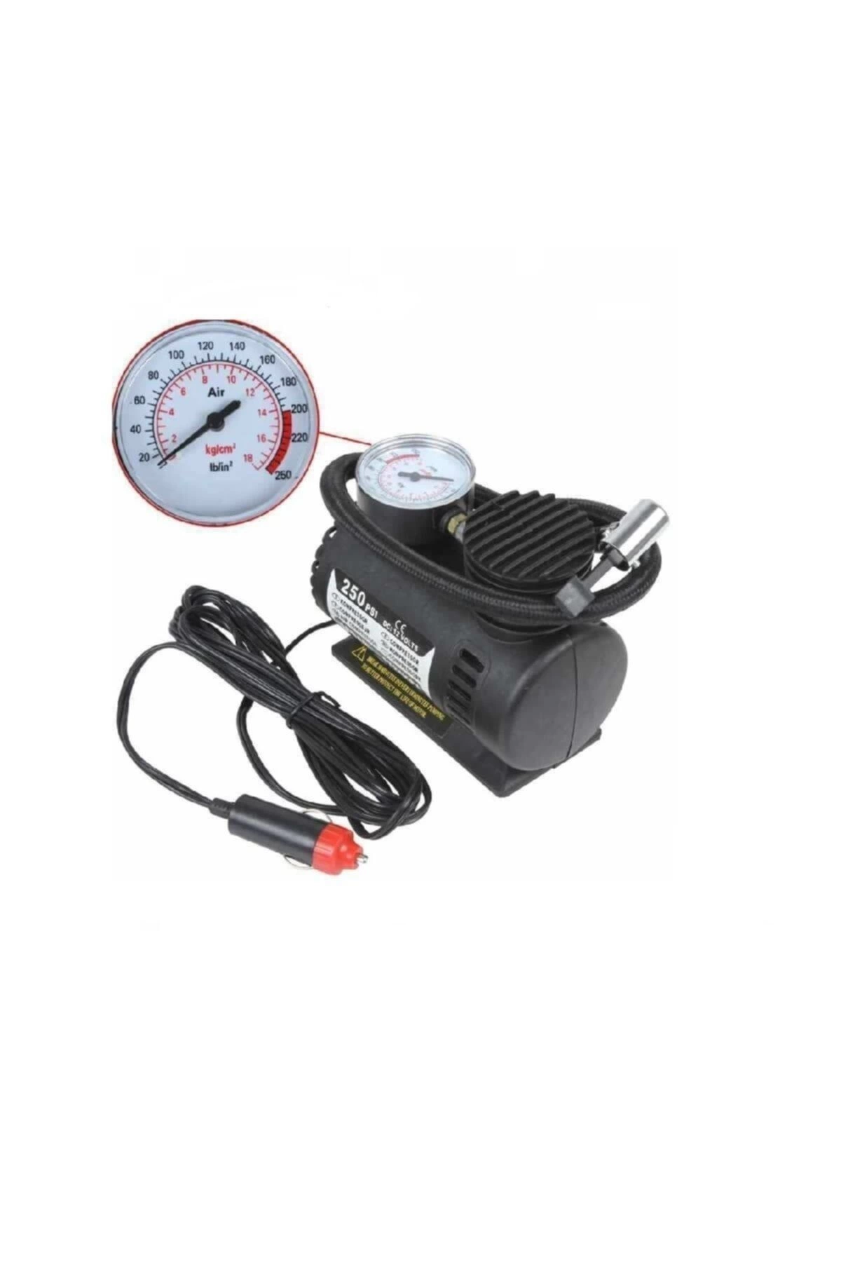 Oto Araç Mini Kompresör Hava Kompresörü 12 V 250 Psı Araba Hava Pompası Lastik Şişirici Taşınabilir ( Lisinya ) Oto Araç Mini Kompresör Hava Kompresörü 12 V 250 Psı Araba Hava Pompası Lastik Şişirici Taşınabilir ( Lisinya )
