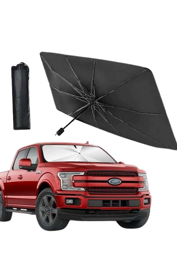 Oto Ön Cam Güneşliği Otomatik Katlanabilir Gölgelik Oto Cam Şemsiye ( Lisinya )
