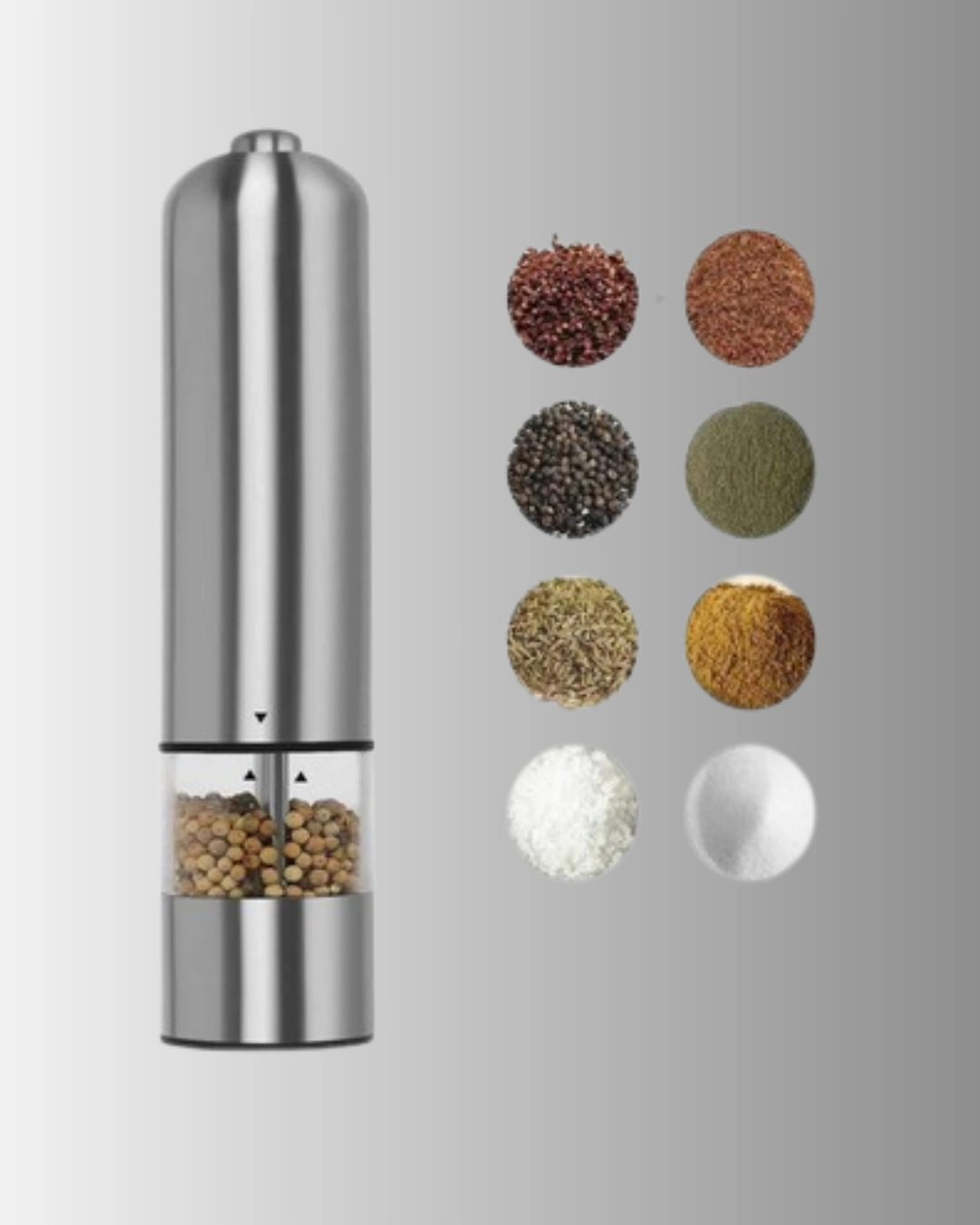 Otomatik Baharat Değirmeni Paslanmaz Gövde Ergonomik Tasarım ( Lisinya )