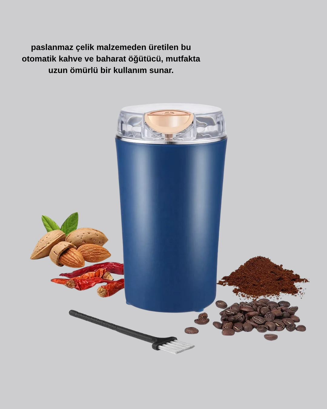 Otomatik Paslanmaz Çelik Kahve Ve Baharat Öğütücü ( Lisinya )