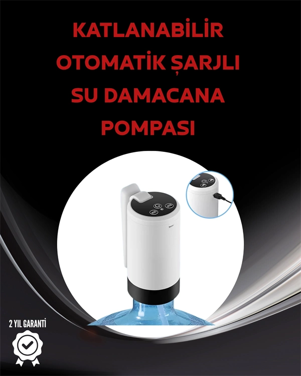 Otomatik Şarjlı Daana Pompası Ev Ofis Kamp Kullanım ( Lisinya )