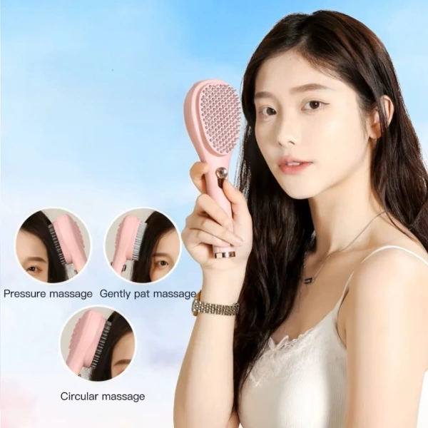 Otomatik Tuşlu Saç Masaj Tarağı ( Lisinya )