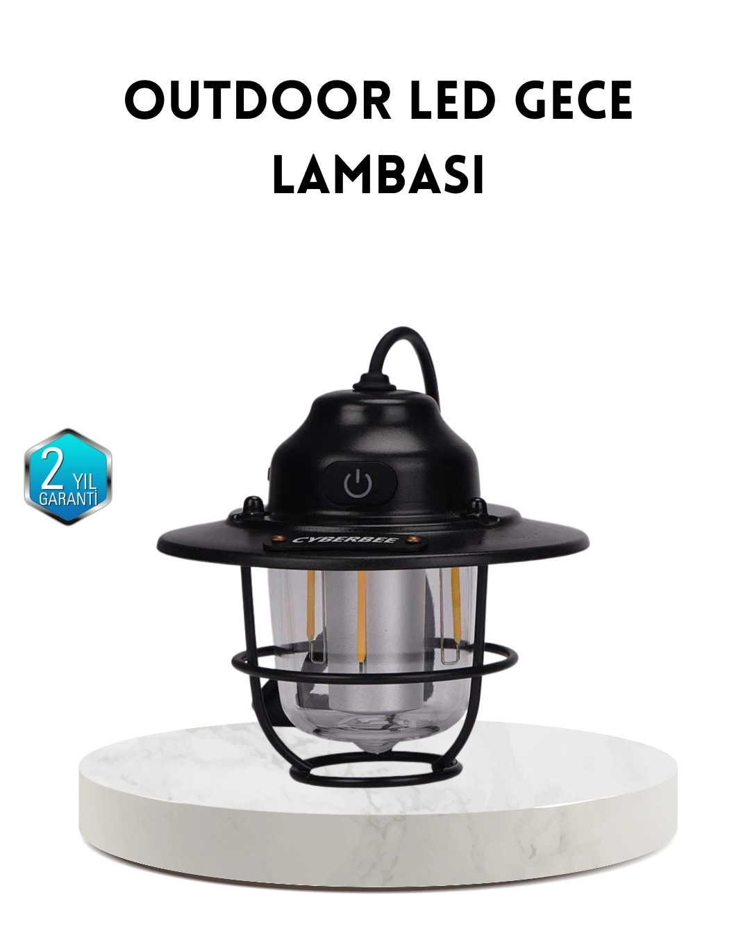 Outdoor Retro Kamp Işığı Uzun Ömürlü Pil Taşınabilir Suya Dayanıklı ( Lisinya )