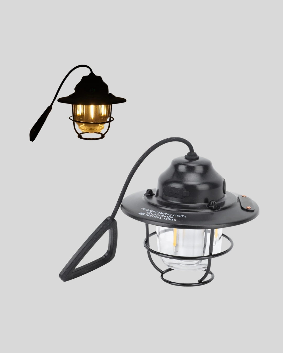 Outdoor Retro Kamp Işığı Uzun Ömürlü Pil Taşınabilir Suya Dayanıklı ( Lisinya )