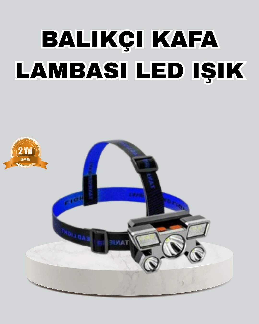 Outdoor Ve Gece Balıkçılığı İçin Led Kafa Lambası – Usb Şarjlı, 60° Ayarlanabilir Far ( Lisinya )