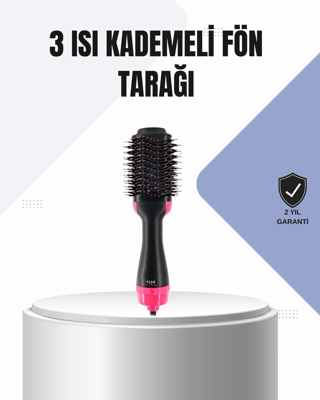 Oval Tasarımlı Profesyonel Fönlü Saç Şekillendirici ( Lisinya )