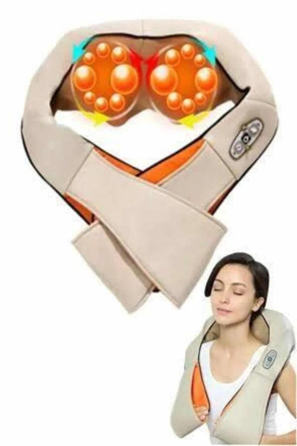 Ovmalı, Boyun Sırt İnsan Eli Hissi Veren Şarjlı Masaj Aleti Masaj Cihazı ( Lisinya )