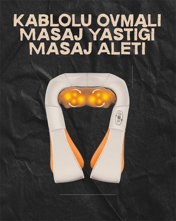 Ovmalı Isıtmalı Elektrikli Masaj Aleti – Boyun, Sırt, Bel, Omuz Ve Bacak İçin Profesyonel Masaj Aleti ( Lisinya )