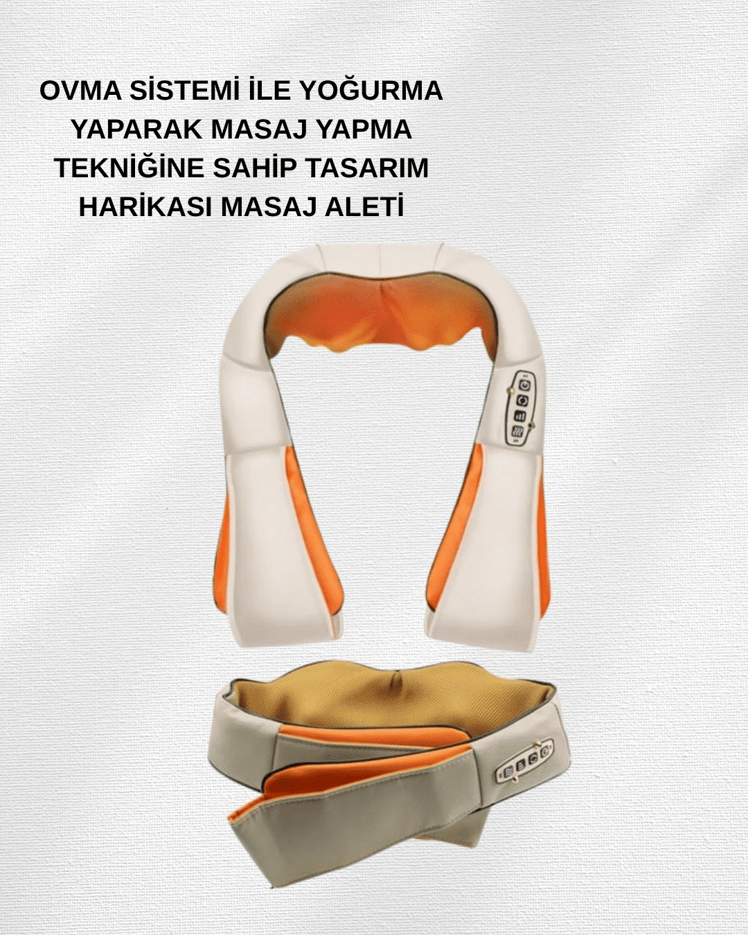 Ovmalı Isıtmalı Elektrikli Masaj Aleti – Boyun, Sırt, Bel, Omuz Ve Bacak İçin Profesyonel Masaj Aleti ( Lisinya )