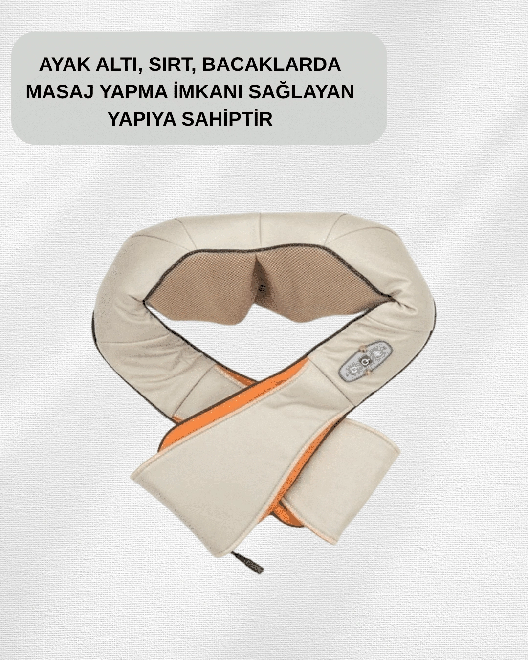 Ovmalı Isıtmalı Elektrikli Masaj Aleti – Boyun, Sırt, Bel, Omuz Ve Bacak İçin Profesyonel Masaj Aleti ( Lisinya )