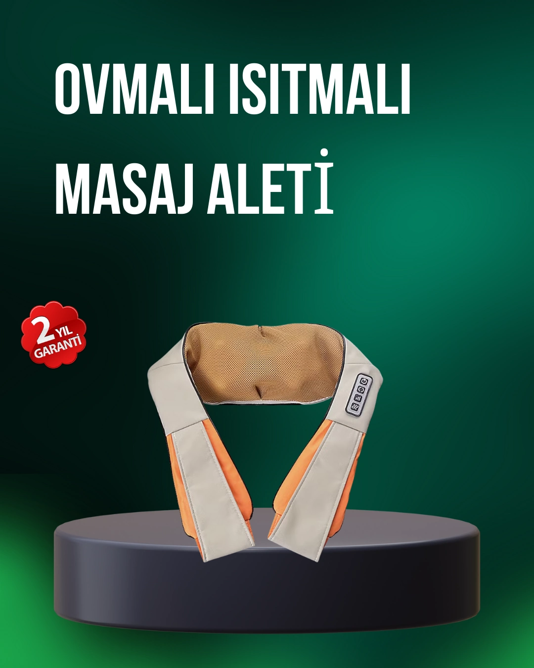 Ovmalı Isıtmalı Masaj Aleti Bel Boyun Omuz İçin Profesyonel Masaj Keyfi ( Lisinya )