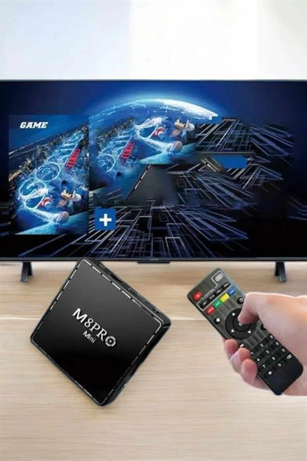 Oyun Konsolu Çift Kollu 1000 Oyunlu Tv Box Netflix Youtube Atari ( Lisinya )