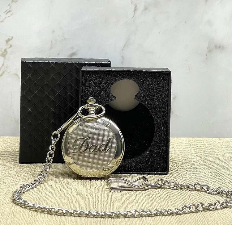 Özel Kutulu Dad (baba) Gümüş Köstekli Saat Alk4673 ( Lisinya )