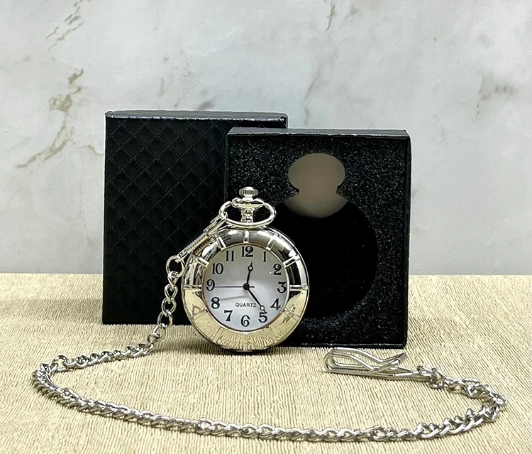 Özel Kutulu Gümüş Köstekli Saat Alk4685 ( Lisinya )