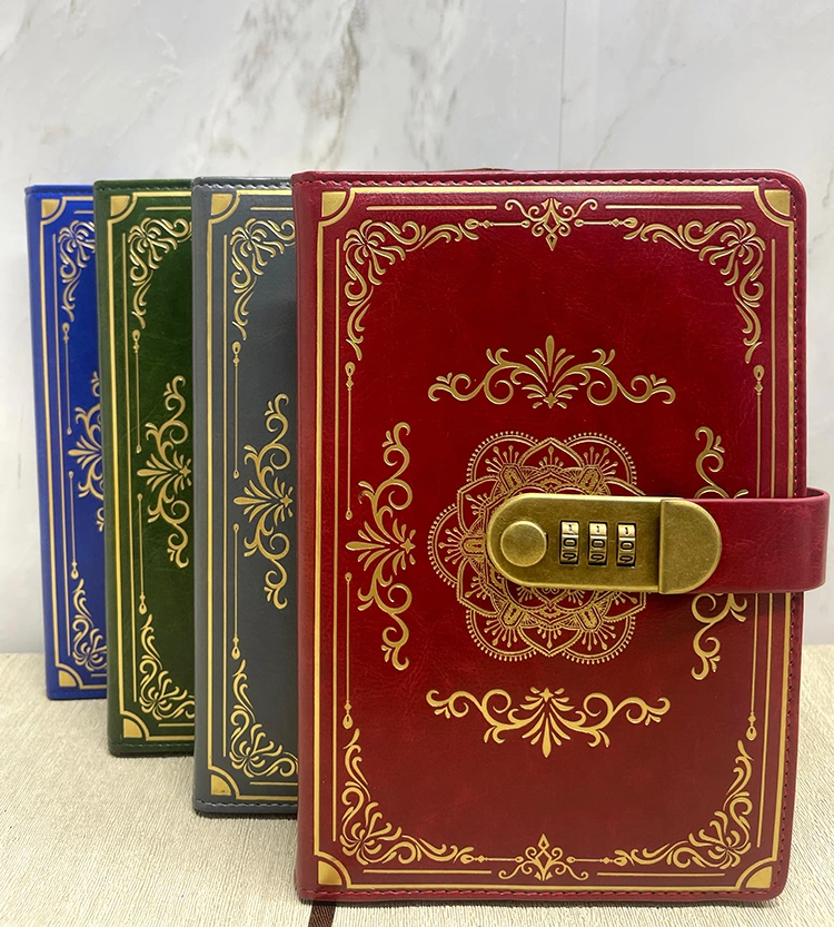 Özel Tasarım Şifreli Deri Defter Model 2 ( Lisinya )