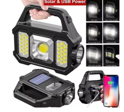 P-880a Solar Powerbanklı Şarjlı Taşınabilir Güçlü Fener ( Lisinya ) P-880a Solar Powerbanklı Şarjlı Taşınabilir Güçlü Fener ( Lisinya )