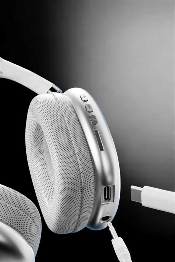 P9 Air Max Kablosuz 5.0 Mikrofonlu Bluetooth Kulaklık Beyaz Yüksek Ses Kaliteli ( Lisinya )