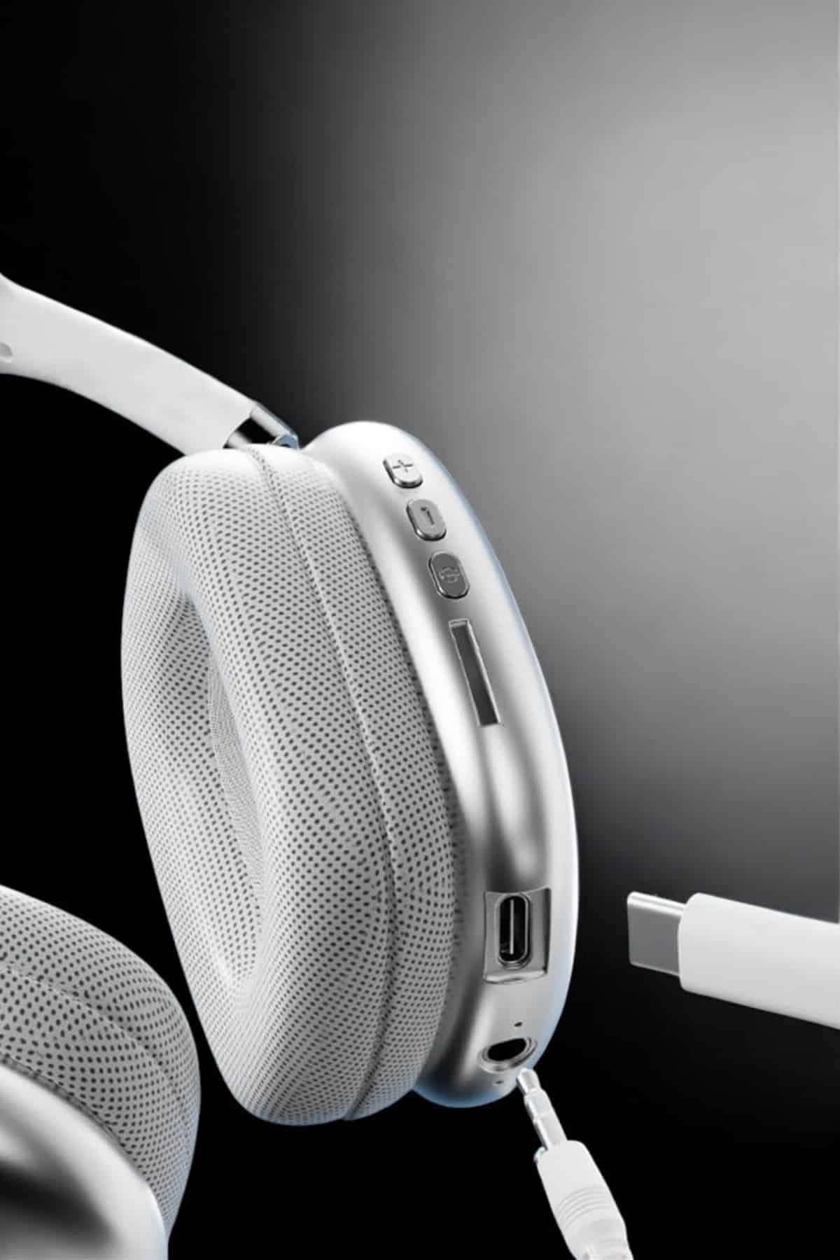 P9 Air Max Kablosuz 5.0 Mikrofonlu Bluetooth Kulaklık Beyaz Yüksek Ses Kaliteli ( Lisinya )