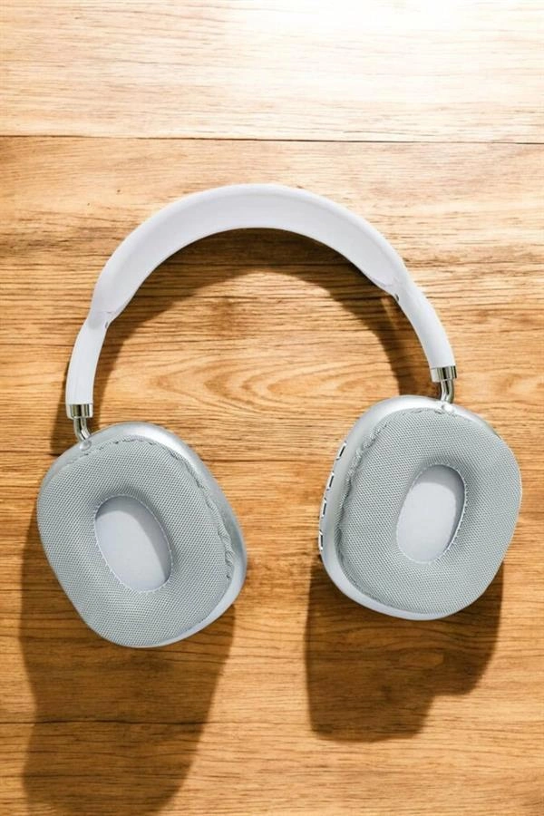 P9 Plus Kablosuz Kulak Üstü Bluetooth Kulaklık Beyaz Mikrofonlu Kulaküstü Kablosuz Kulaklık ( Lisinya )