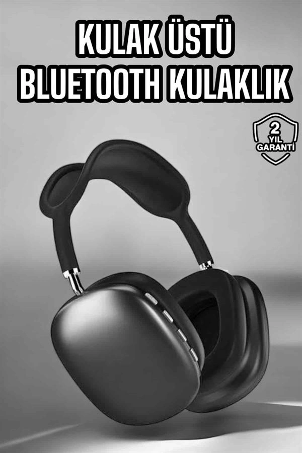 P9 Plus Kulaklık Siyah Bluetooth Bağlantılı Kulak Üstü Kablosuz ( Lisinya )