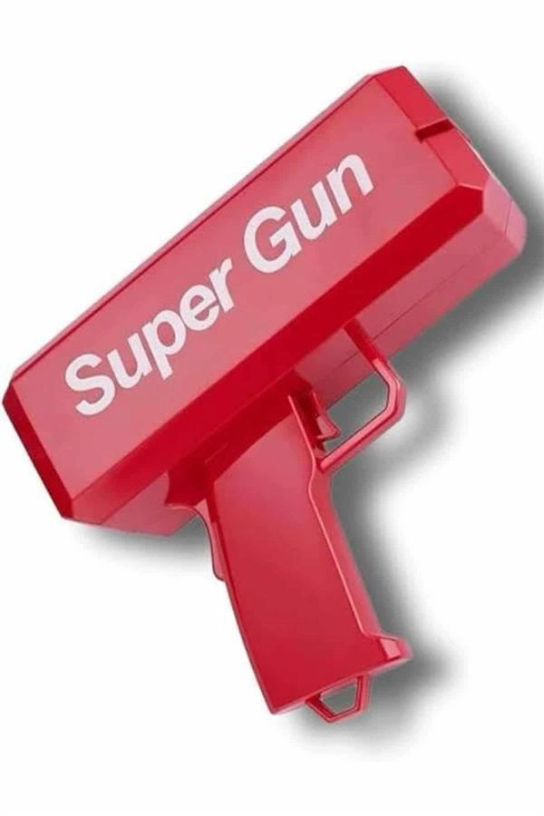 Para Dolar Saçma Para Atma Tabancası Otomatik Kırmızı Oyuncak ( Lisinya )