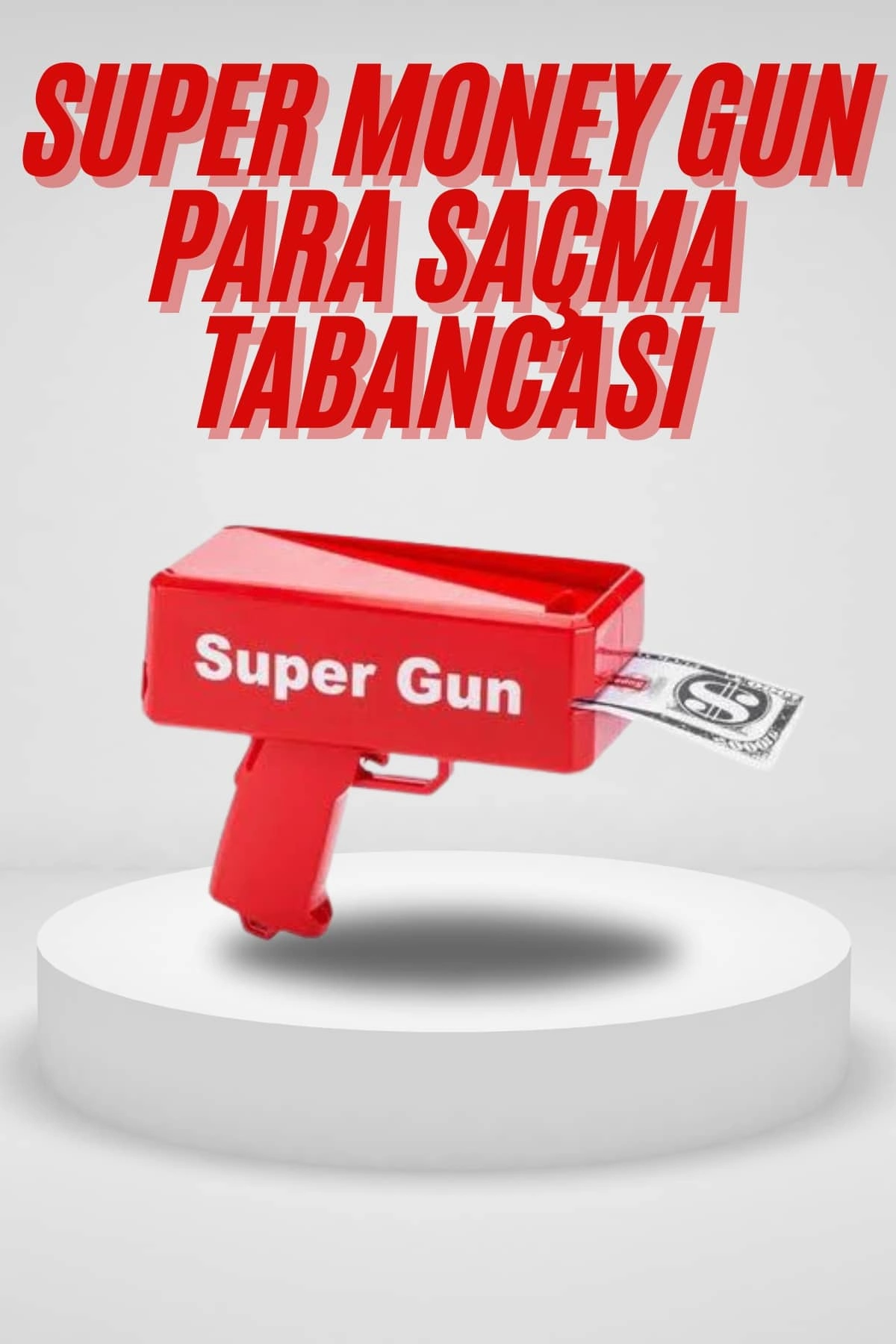 Para Saçma Tabancası Kırmızı Para Fırlatma Oyuncağı Parti Eğlencesi ( Lisinya )