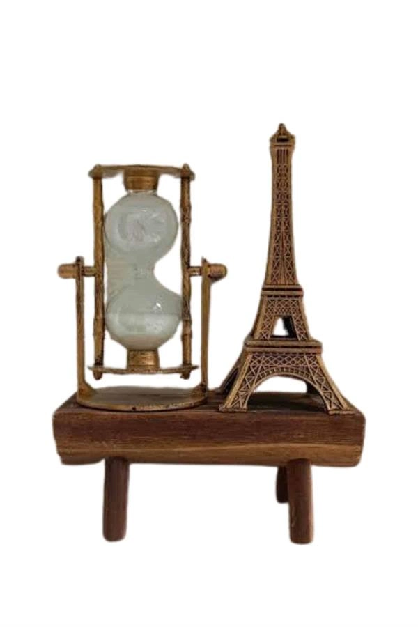 Paris Eyfel Kulesi Hediyelik Eyfel Retro Kum Saati Dekoratif Eşya ( Lisinya )