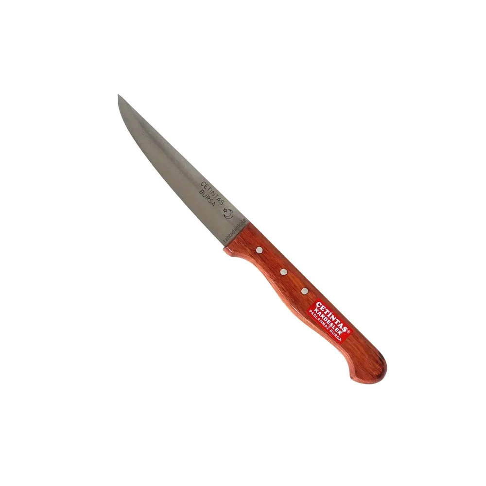 Paslanmaz Bursa Sebze Bıçağı 10 Cm, Ahşap Gül Sap ( Lisinya ) Paslanmaz Bursa Sebze Bıçağı 10 Cm, Ahşap Gül Sap ( Lisinya )