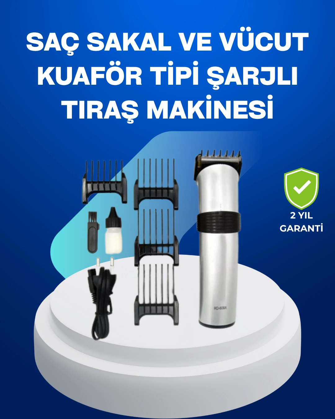 Paslanmaz Çelik Bıçaklı Tıraş Makinesi – Keskin Ve Dayanıklı ( Lisinya )