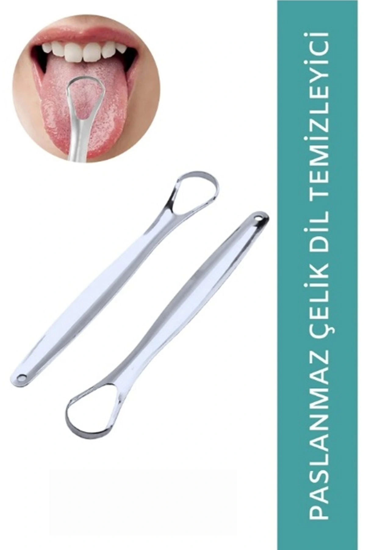 Paslanmaz Çelik Dil Temizleyici ( Lisinya )