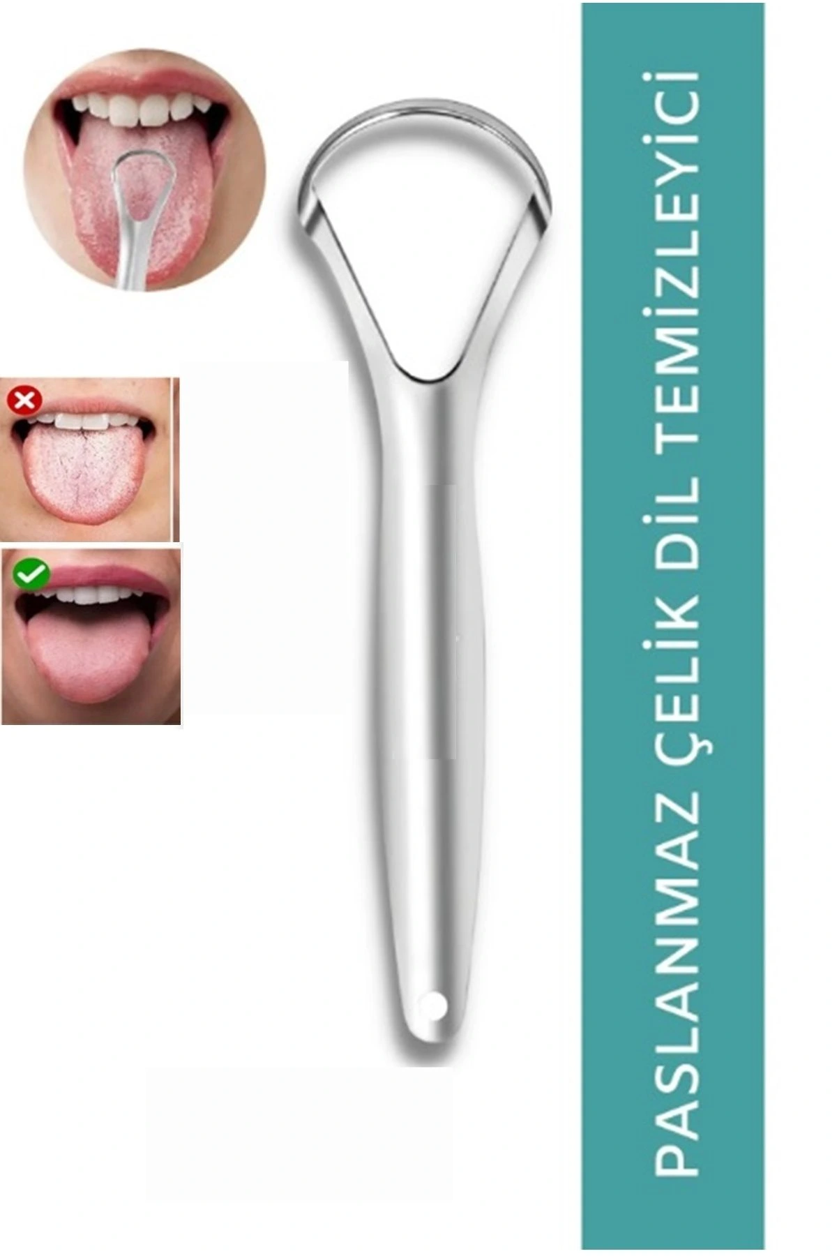 Paslanmaz Çelik Dil Temizleyici ( Lisinya )