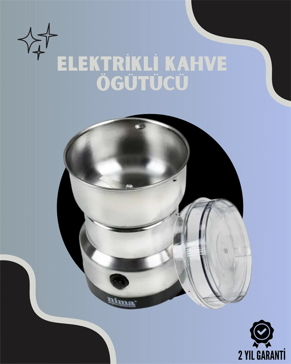 Paslanmaz Çelik Kahve Değirmeni | Düşük Gürültü, Yüksek Devir, Fındık Ve Tahıl İçin Uygun ( Lisinya )