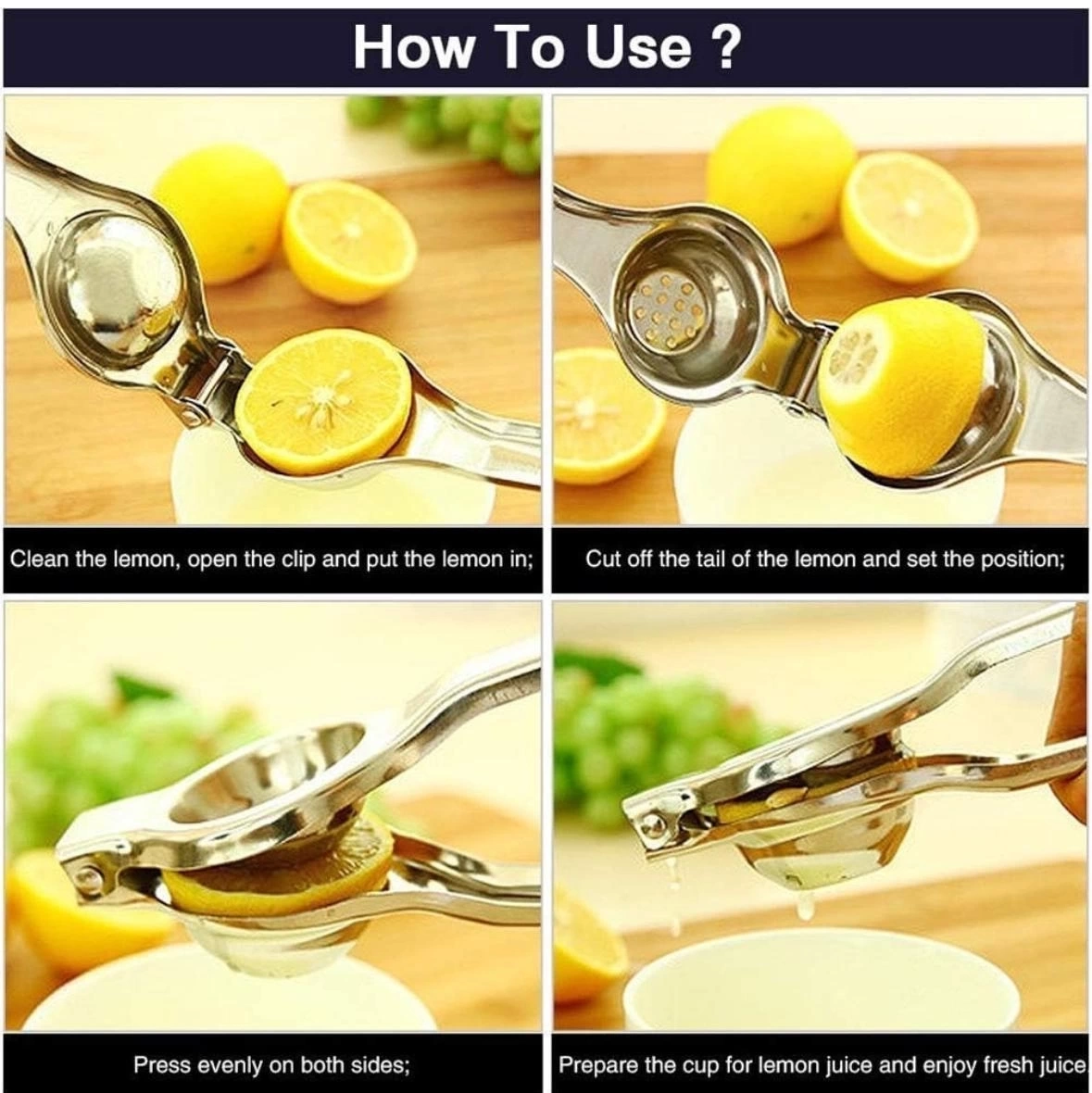 Paslanmaz Çelik Limon Sıkacağı ( Lisinya ) Paslanmaz Çelik Limon Sıkacağı ( Lisinya )