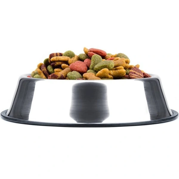 Paslanmaz Çelik Metal Mama Kabı 34 Cm. ( Lisinya )