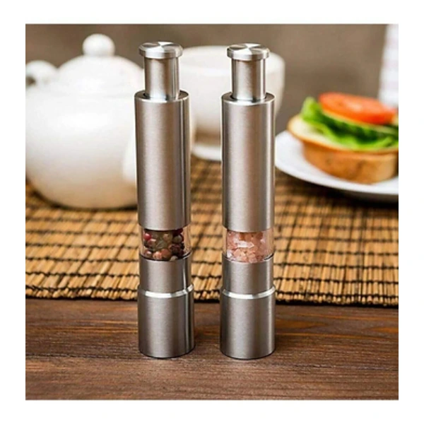 Paslanmaz Çelik Otomatik Basmalı Baharat Öğütücü ( Lisinya ) Paslanmaz Çelik Otomatik Basmalı Baharat Öğütücü ( Lisinya )