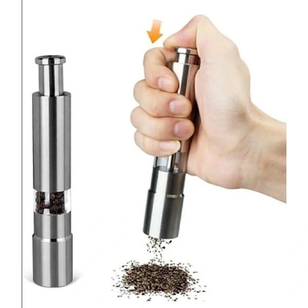 Paslanmaz Çelik Otomatik Basmalı Baharat Öğütücü ( Lisinya ) Paslanmaz Çelik Otomatik Basmalı Baharat Öğütücü ( Lisinya )